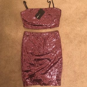Price Drop! Fashion Nova sequin matching set